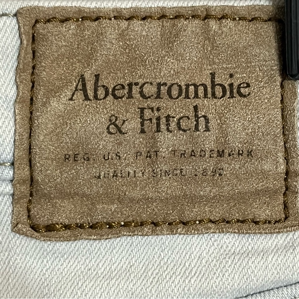 Women's Abercrombie & Fitch‎ Super Skinny Size 28 X 30 White Denim Jeans - Picture 10 of 13